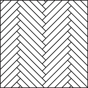 Кристально белый Английская елка 90⁰ 				