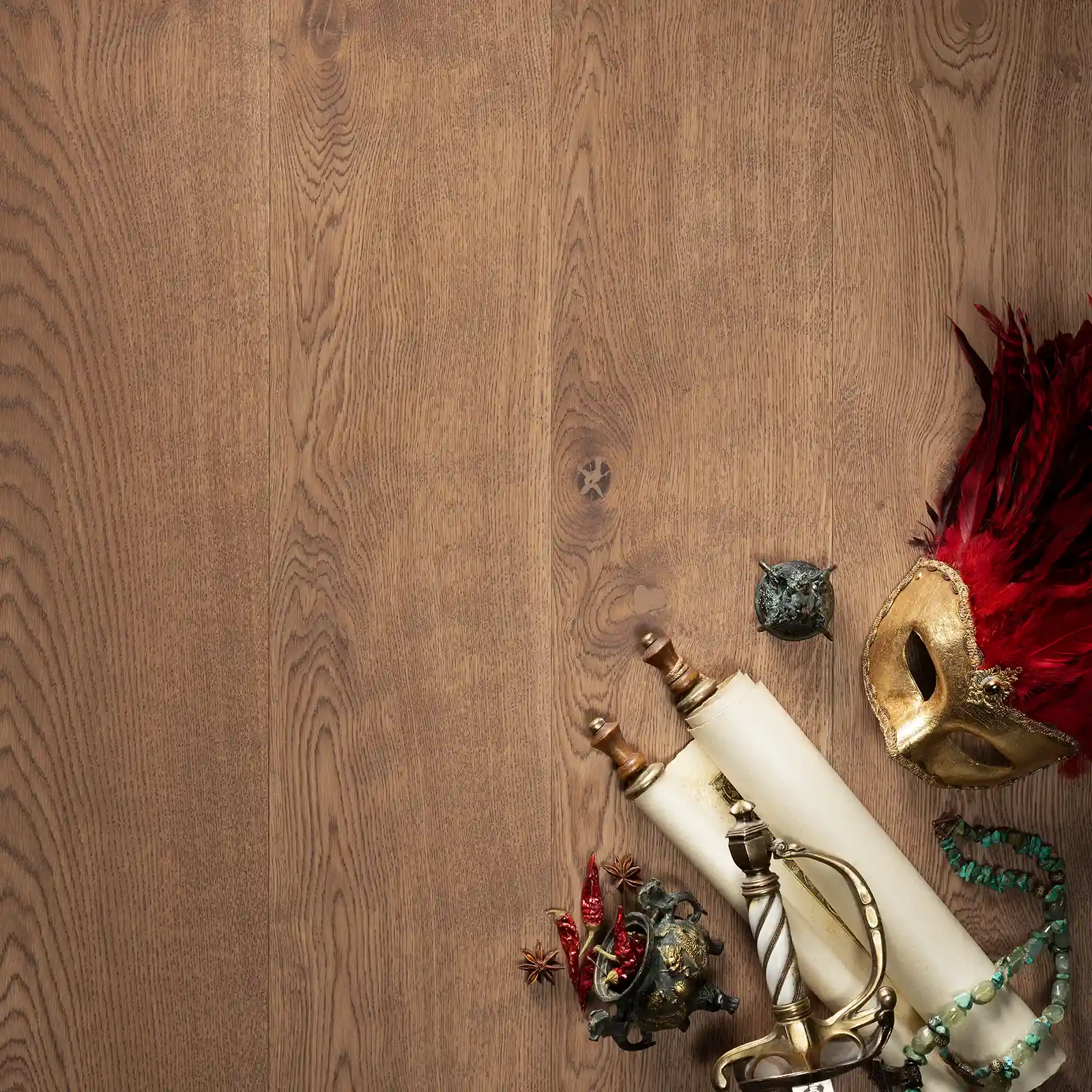 ТИТАНОВЫЙ БУФФ РУСТИКАЛЬНЫЙ Паркетная доска